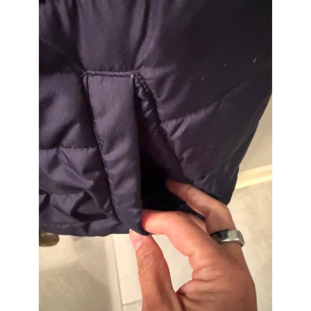 Gap Cold Control Navy Blue Puffer Vest Water Resistant Sleeveless Jacket Large - Picture 3 of 8